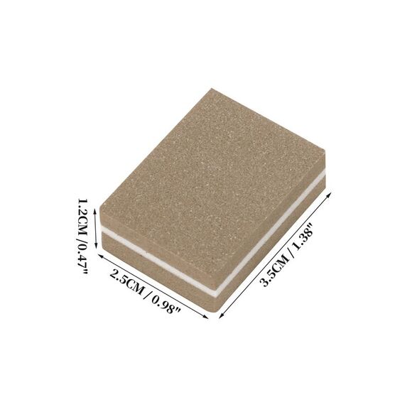 Soft Mini High Elasticity Nail Buffers for DIY Brown 50 Pcs - Picture 4 of 6